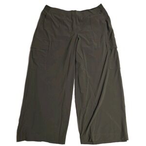 Athleta Womens Cargo Pants Size 20 Olive Green Stretch Utility